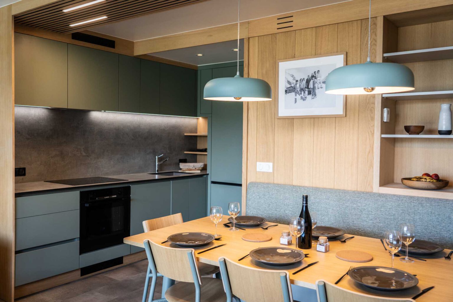 3 en 1, l’union de trois studios nous offre un appartement avec tout le confort des sports d’hiver